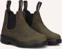 Blundstone Kid's #2496 Waxed Suede Hoge schoenen zwart - Thumbnail 1