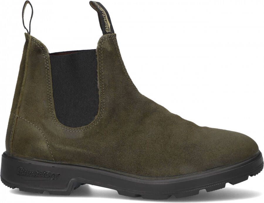 Blundstone Chelsea Laarzen Loop in Stijl met Dark Olive Breast Beatle El Side Boot Input Crust Groen Unisex - Foto 2