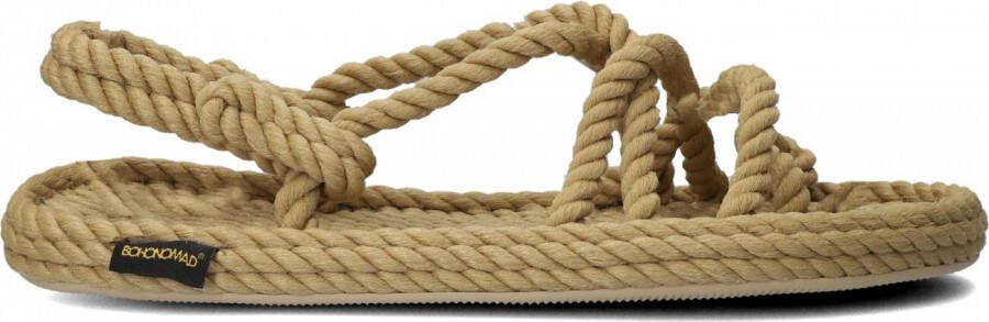 Strappy Sandals bruin Tinten Dad Sandals bruin Tinten Ibiza Flat Sandalen Dames Beige