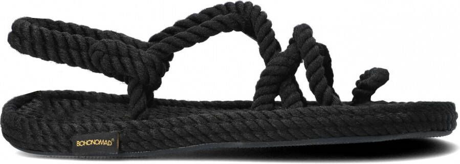 Strappy Sandals bruin Tinten Dad Sandals Ibiza Flat Sandalen Dames Zwart
