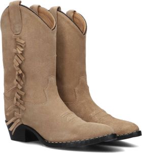 Bootstock Beige Cowboylaarzen Ruffle Sand