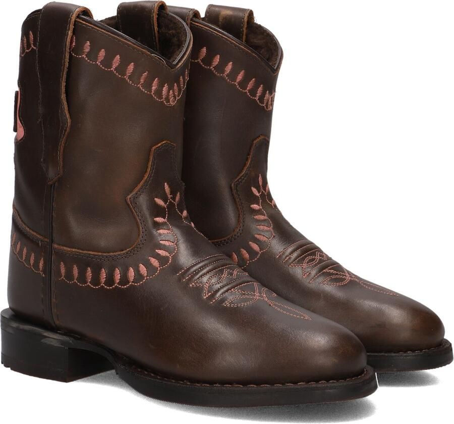 Bootstock Bow Boot Low Cowboylaarzen Kinderen Donkerbruin Leer
