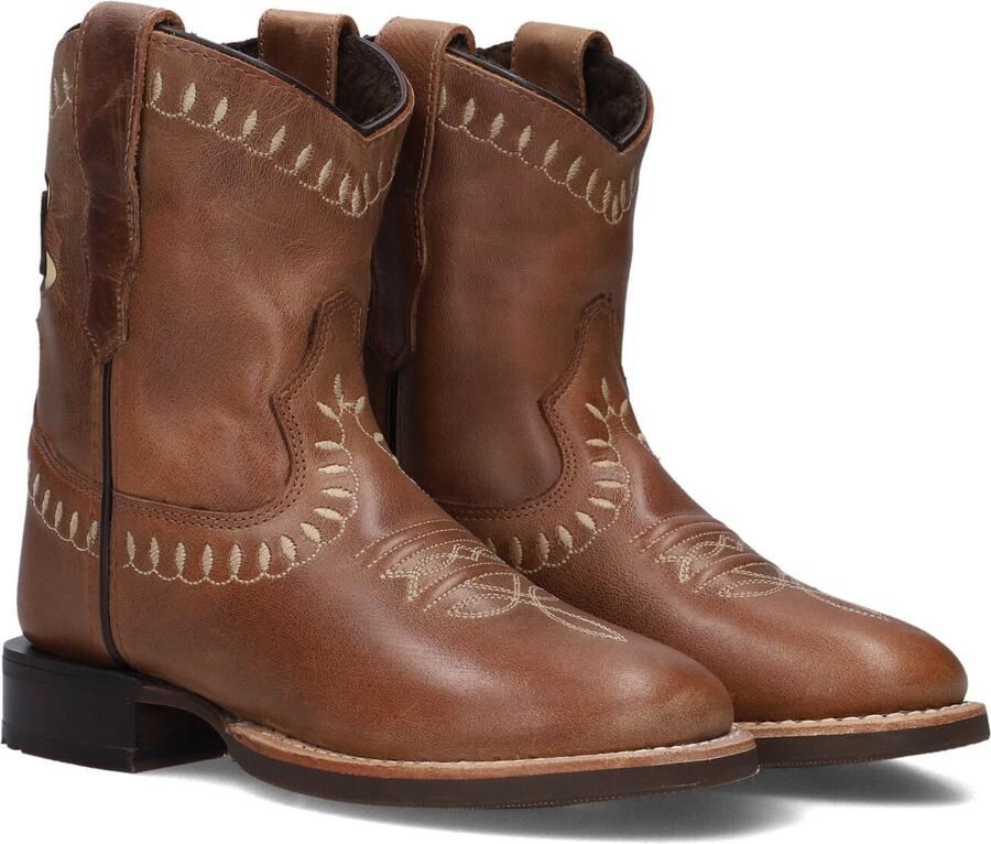 Bootstock Bow Boot Low Cowboylaarzen Kinderen Cognac Leer