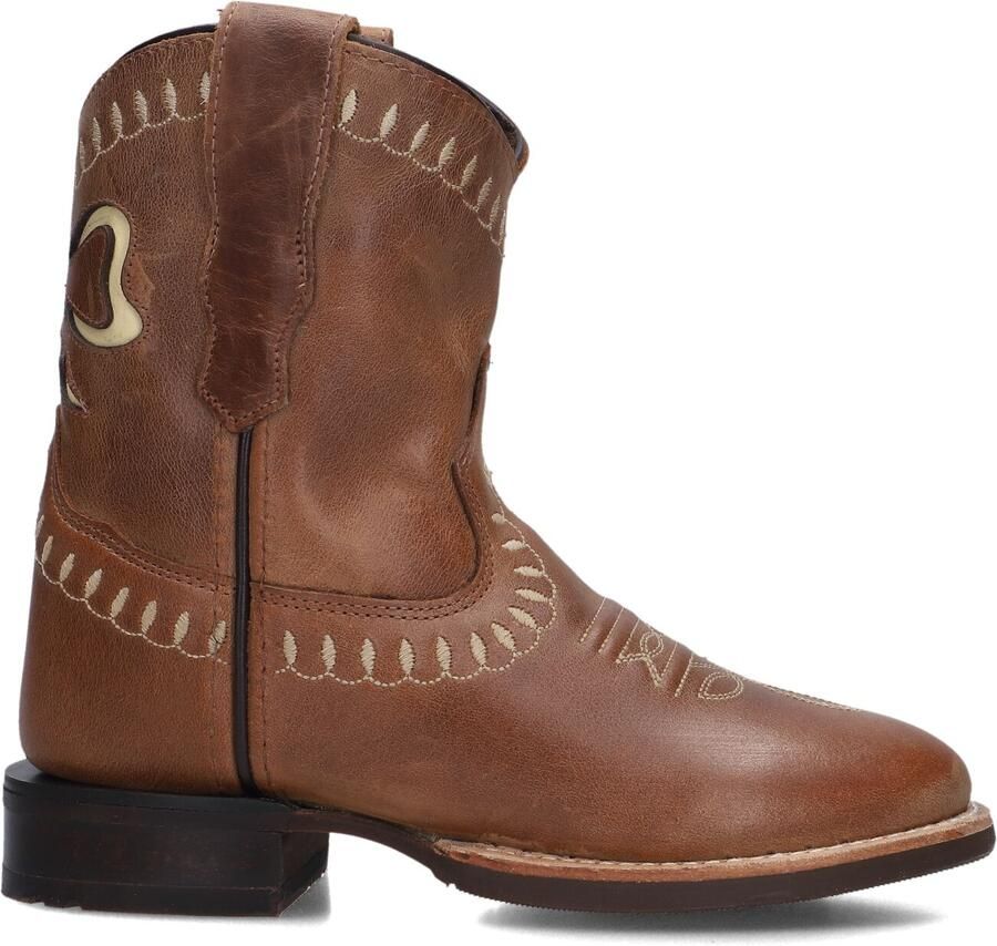 Bootstock Bow Boot Low Cowboylaarzen Kinderen Cognac Leer