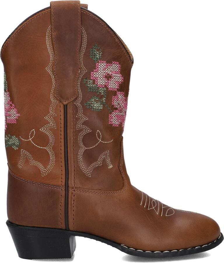 Bootstock Limited Cowboy Boot High Laarzen Leer Meisjes Bruin - Foto 3