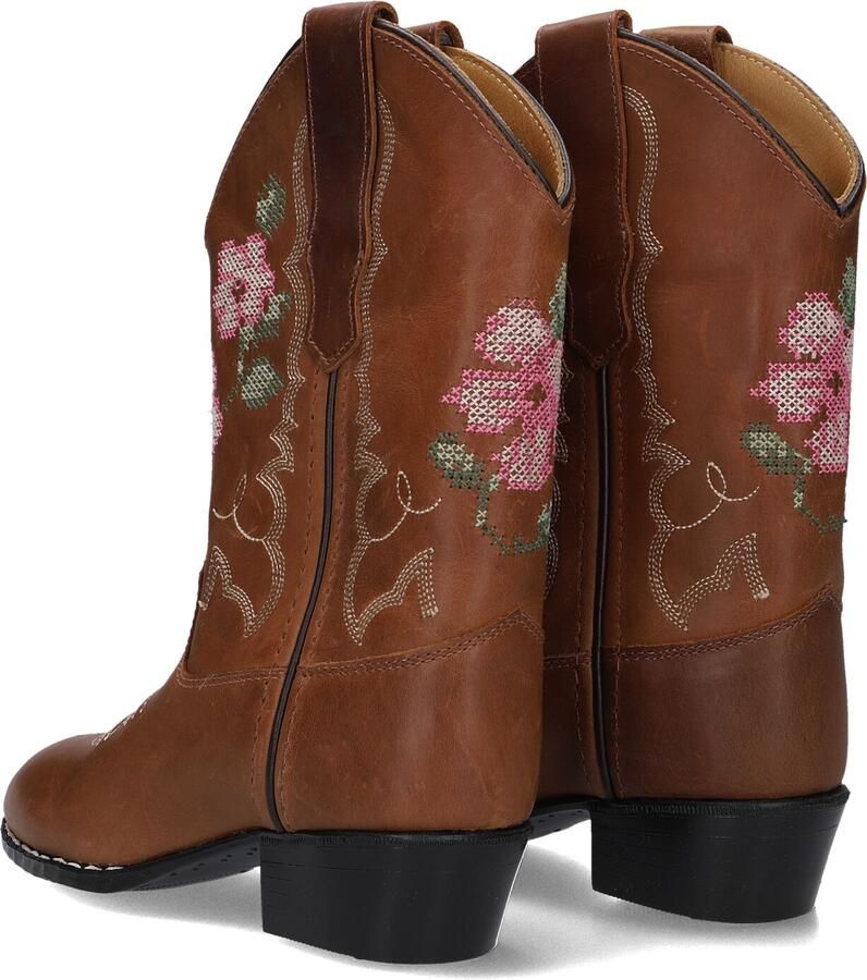 Bootstock Limited Cowboy Boot High Laarzen Leer Meisjes Bruin - Foto 2