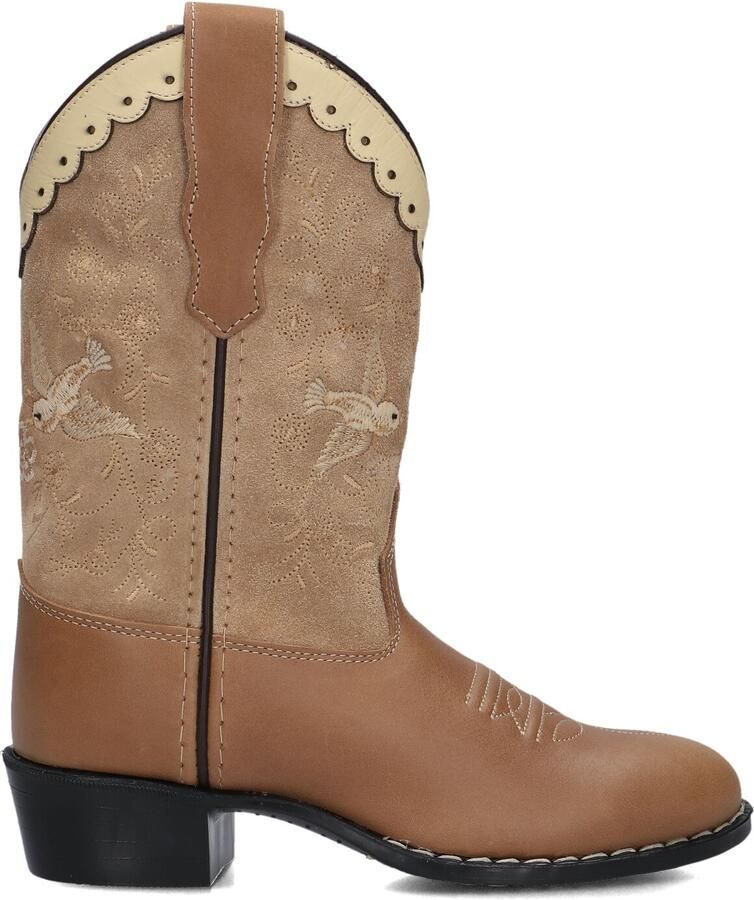 Bootstock Limited Cowboy Boot High Laarzen Leer Meisjes Camel - Foto 4