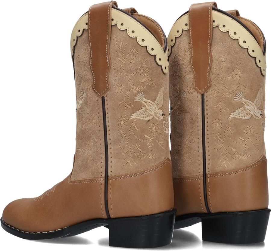 Bootstock Limited Cowboy Boot High Laarzen Leer Meisjes Camel - Foto 2