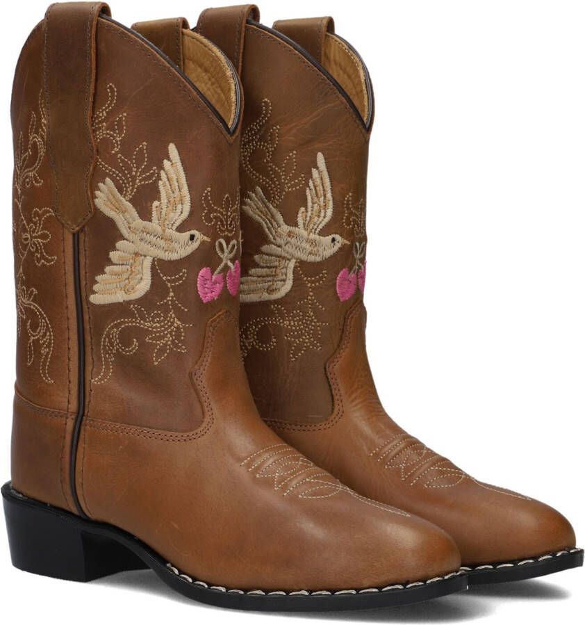 Bootstock Limited Cowboy Boots Laarzen Leer Meisjes Bruin