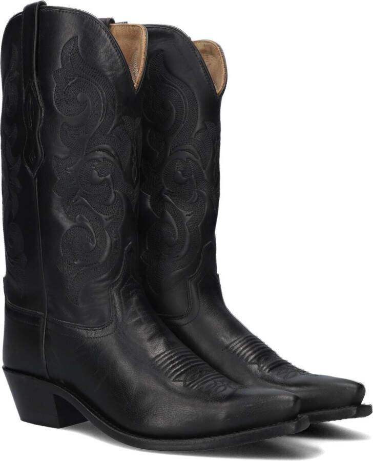 Bootstock Black treasure cowboy laarzen zwart Dames