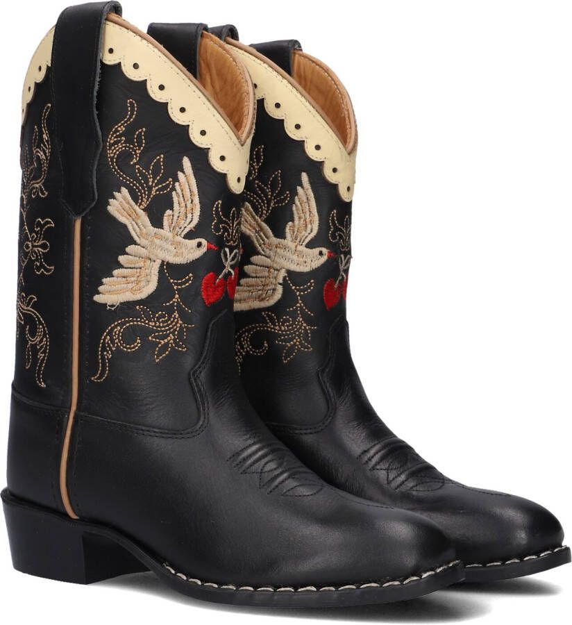 Bootstock Limited Cowboy Boots Laarzen Leer Meisjes Zwart