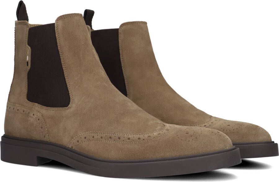 BOSS Chelsea Boots Heren Calev_cheb Maat: 44 Materiaal: Suède Kleur: Beige