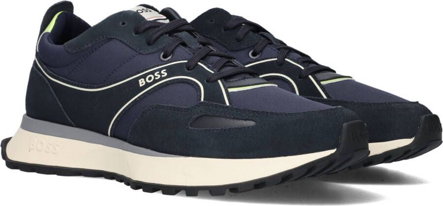 BOSS Lage Sneakers Heren Kai Runn Maat: 44 Materiaal: Leer Kleur: Blauw