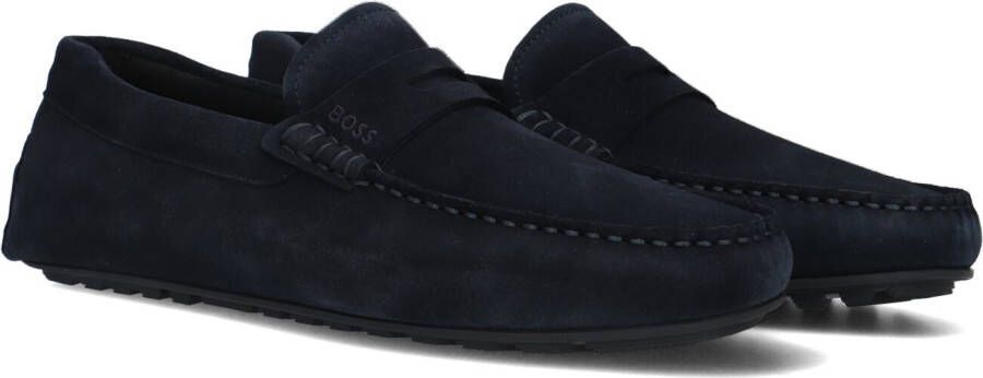 Boss Blauwe Mocassins Noel Mocc