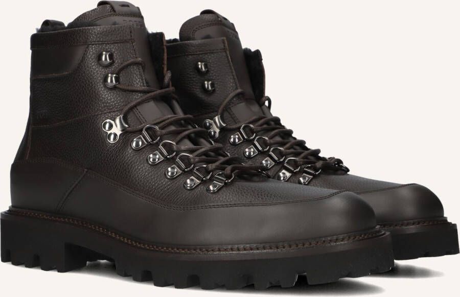 BOSS Veterboots Heren Julyo_halb Maat: 40 Materiaal: Leer Kleur: Bruin