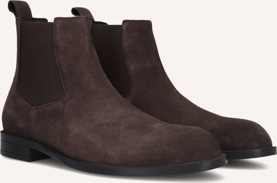 BOSS Enkelboots Heren Tayil_cheb Maat: 39 Materiaal: Suède Kleur: Bruin