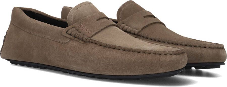 BOSS Loafers Heren Noel_mocc Maat: 46 Materiaal: Suède Kleur: Bruin