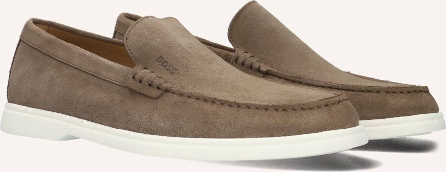 Boss Leren loafers met label in reliëf model 'Sienne'