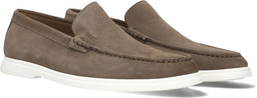 BOSS Loafers Heren Sienne_loaf Maat: 45 Materiaal: Suède Kleur: Bruin