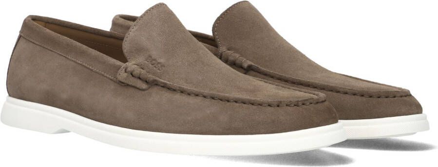 Hugo Boss Bruine Suède Loafers voor Heren Brown Heren