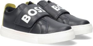 Boss Kids Baskets Lage sneakers Leren Sneaker Meisjes Blauw
