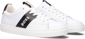 Boss Kids J29336 Lage sneakers Leren Sneaker Jongens Wit