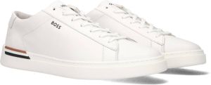 Boss Clint Tenn Lage sneakers Leren Sneaker Heren Wit