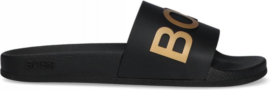 Hugo Boss Band Slippers Collectie Lente Zomer Black Heren