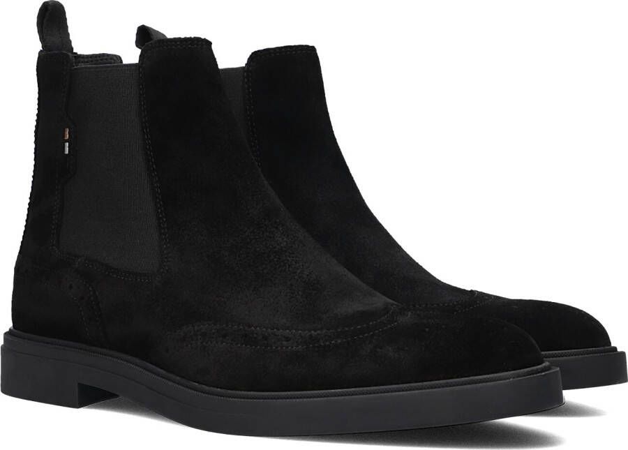 BOSS Chelsea Boots Heren Calev_cheb Maat: 42 Materiaal: Suède Kleur: Zwart