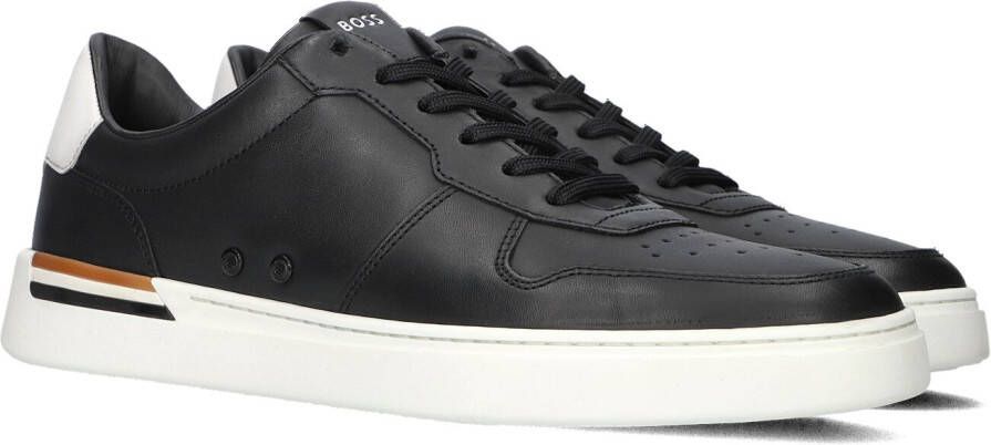 Hugo Boss Sportieve zwarte sneakers met kenmerkende merkstreep Black Heren