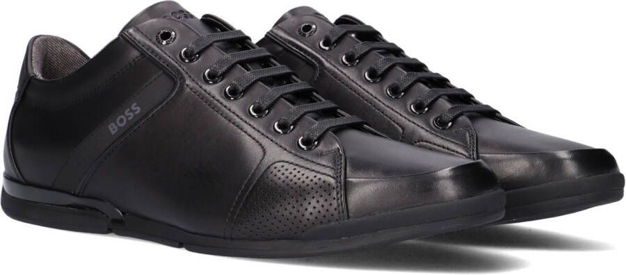 Boss Zwarte Lage Sneakers Saturn Lowp