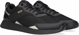 Boss Sneakers met contrastgarnering en labeldetails