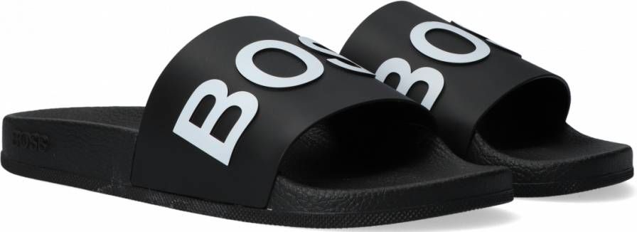 Hugo Boss Band Slippers Collectie Lente Zomer Black Heren