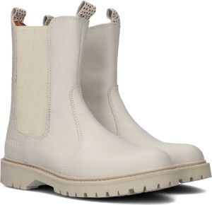 Braqeez 422774 602 Meisjes Chelsea Boots Beige Leer Ritssluiting