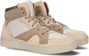 Braqeez 422952 Hoge sneakers Leren Sneaker Meisjes Beige