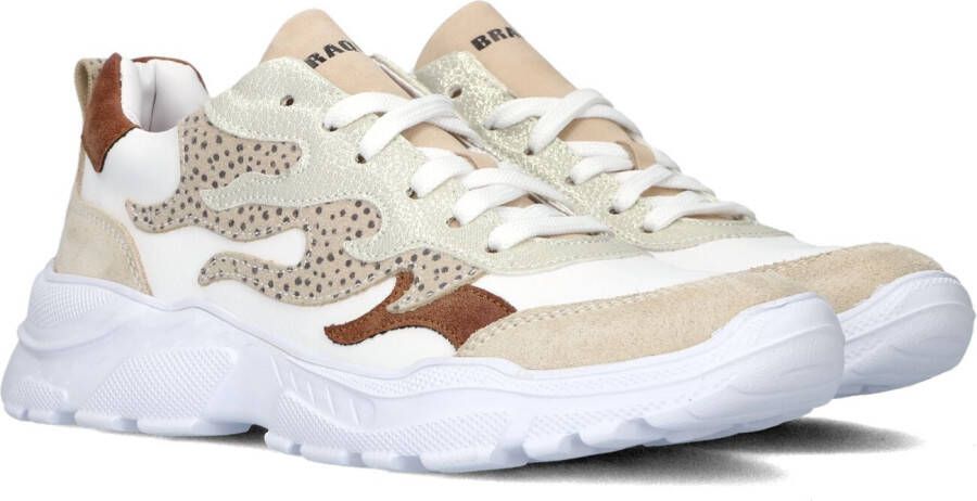 Braqeez Beige Lage Sneakers Rian Run