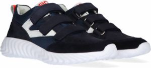 Braqeez 421461 129 Jongens Lage Sneakers Blauw Nubuck Klittenband