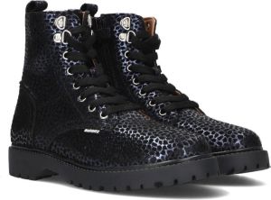 Braqeez 423556-989 Meisjes Veterboots Multicolor Leer Veters