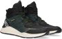Braqeez 421982-568 Hoge Sneakers Groen Leer Veters - Thumbnail 1