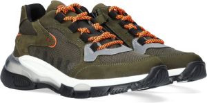 Braqeez 421970 569 Jongens Lage Sneakers Groen Textiel Veters
