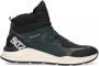 Braqeez 421982 568 Hoge Sneakers Groen Leer Veters - Thumbnail 1
