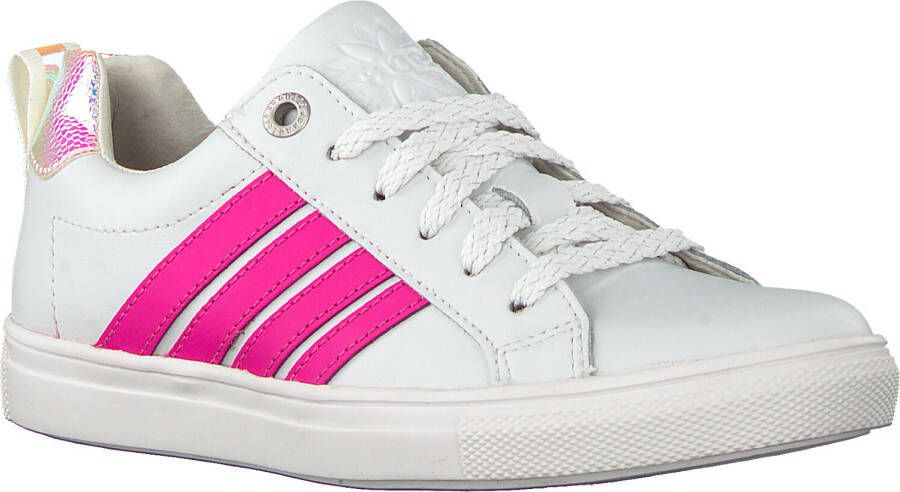 Braqeez Witte Lage Sneakers Lesley Louwies