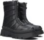 Braqeez 422721-589 Meisjes Biker Boots Zwart Leer Ritssluiting - Thumbnail 1