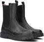 Braqeez 422774-589 Meisjes Chelsea Boots Zwart Leer Ritssluiting - Thumbnail 1