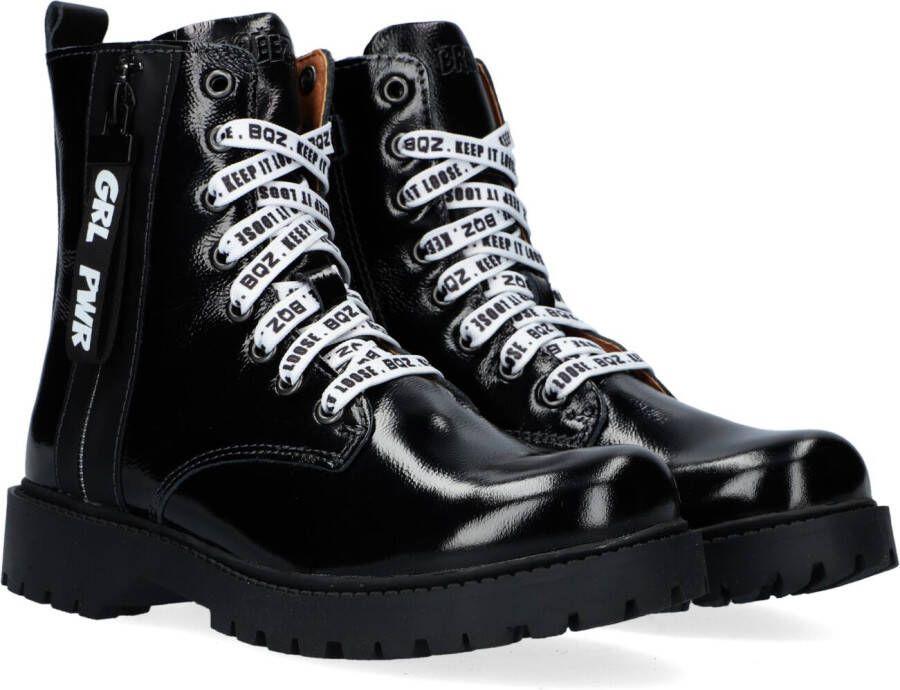 Braqeez Zwarte Veterboots Belle Boot