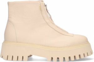Bronx Groov y Front Zip leren enkelboots camel
