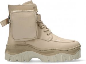 Bronx Jaxstar 47335 Veterboots Laarzen Met Veters Dames Beige