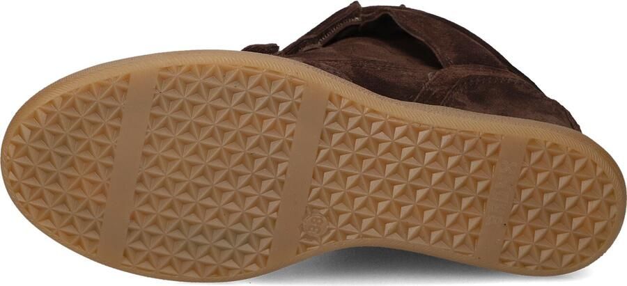 Bronx dames sneaker sleehak Jae-yy triple strap suede bruin - Foto 5