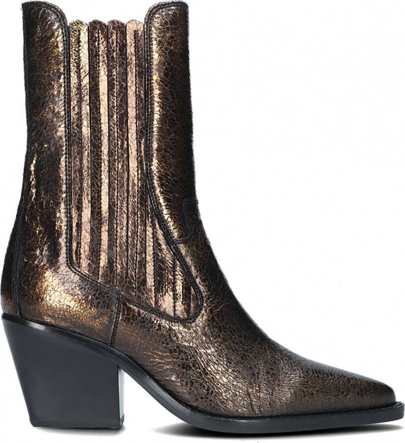 Bronx Next Low Cole Enkellaarsjes Enkelboots met rits Dames Brons