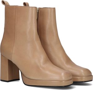 Bruin Tinten New Melanie Enkellaarsjes Enkelboots met rits Dames Camel